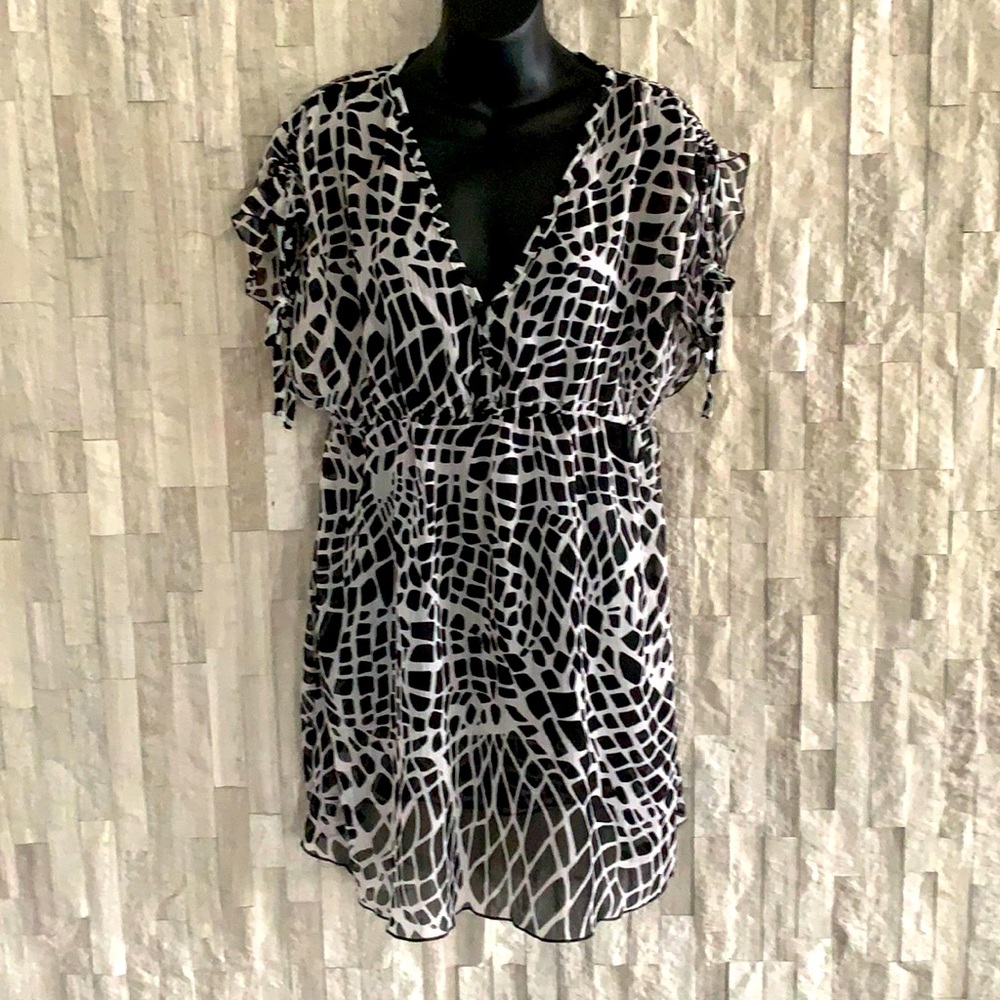 Swimwear cover up, sheer